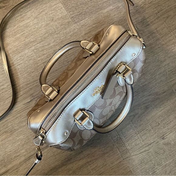 Coach Mini Bennet Signature Crossbody - Picture 9 of 12